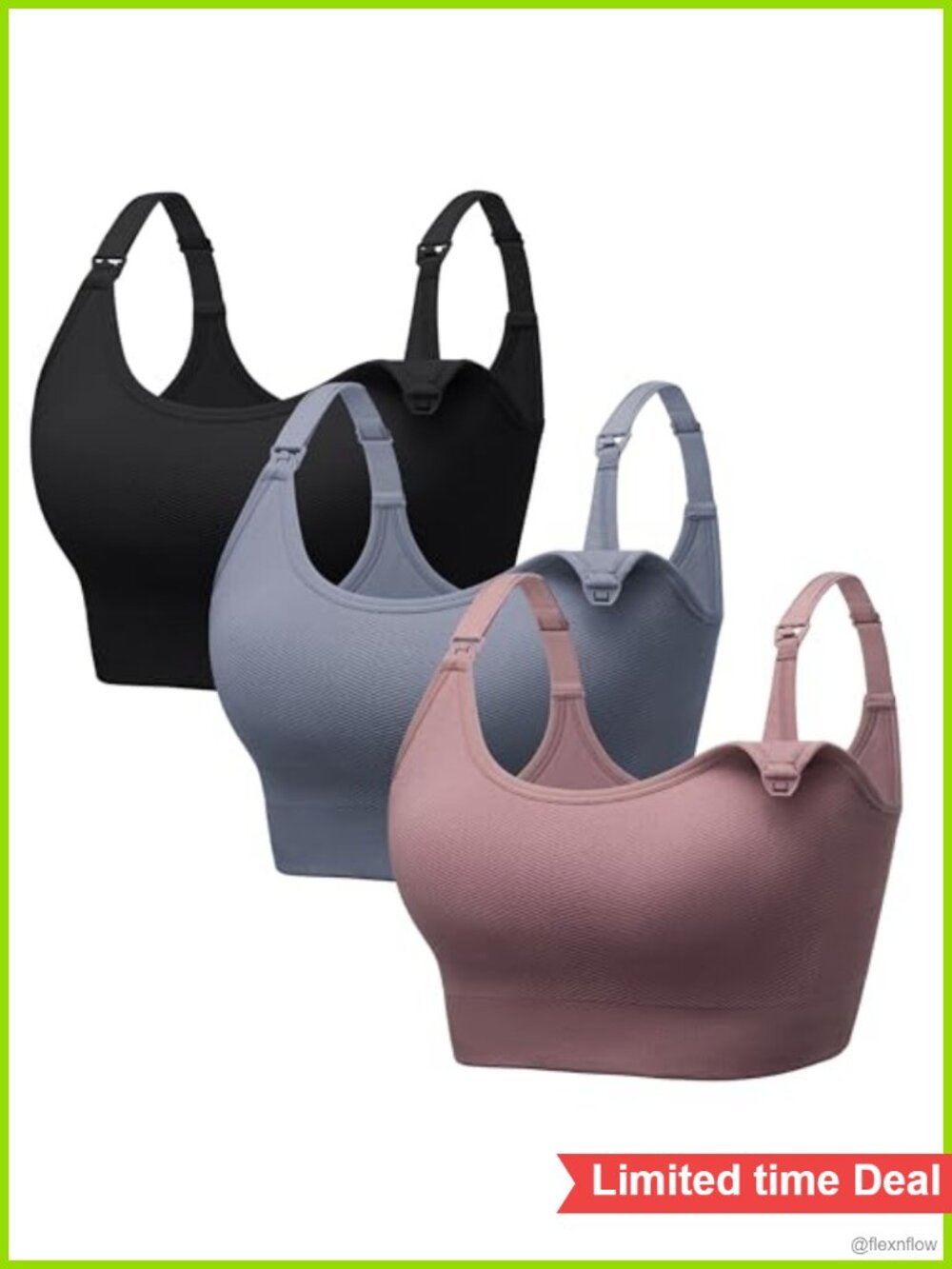 Wireless Nursing Bras for Breastfeeding Maternity Sport Bralettes Adjustable